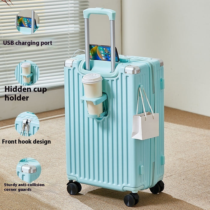 Valise à fermeture éclair multifonctionnelle portable avec cadenas à mot de passe