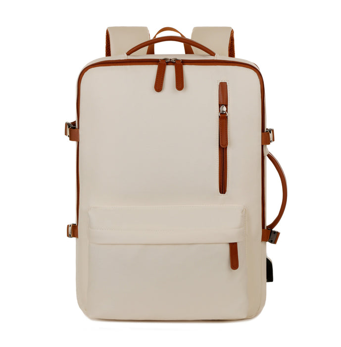 Business Travel Laptop Bag With Dual-Shoulder USB Charging Port