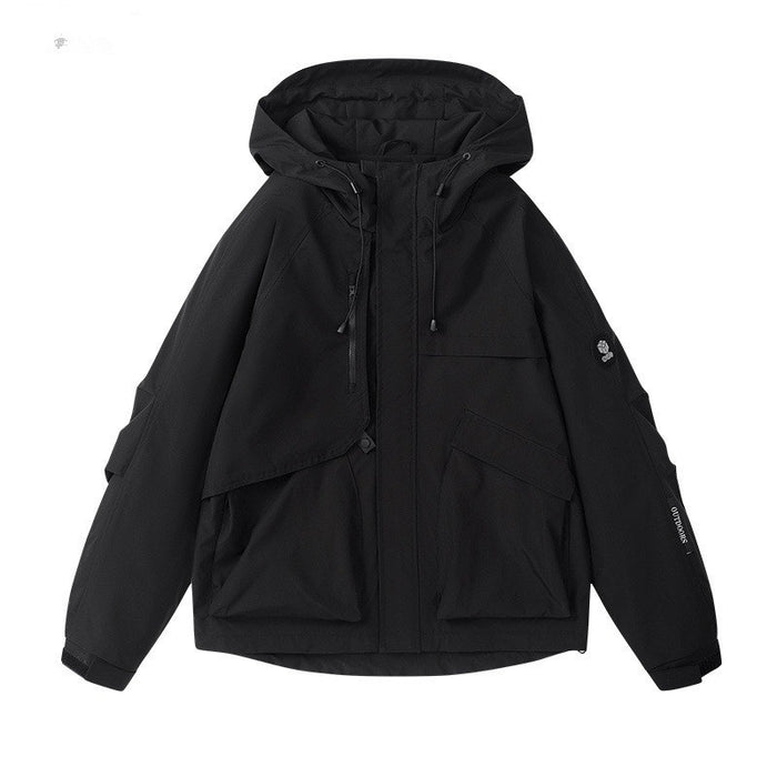 Women's Outdoor Windproof Waterproof Hooded Casual All-matching Jacket