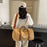 Short Distance Folding One-shoulder Canvas Portable Crossbody Travel Big Bag