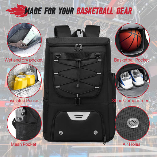 Multifunctional Basketball Bag Training Bag Large Capacity Convenient Backpack