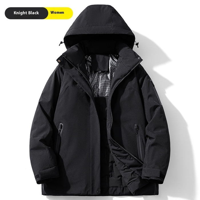 Manteau d'hiver matelassé en coton, veste imperméable doublée polaire, résistant au froid, coupe-vent, anti-salissures, pour l'extérieur