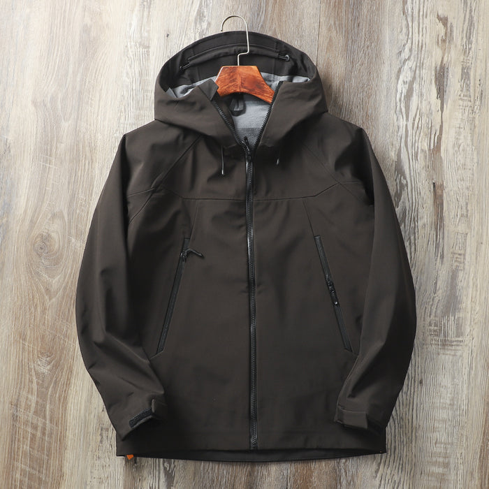 Windproof Waterproof Hooded Soft Shell Charge Jacket Coat