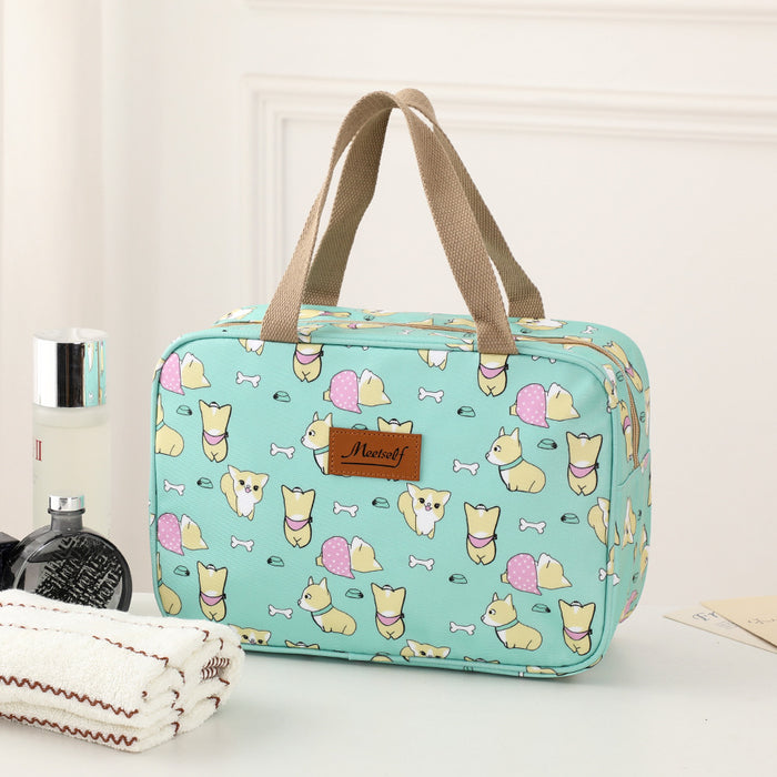 Trousse de Toilette de Voyage et d'Extérieur Portable et Grande Capacité