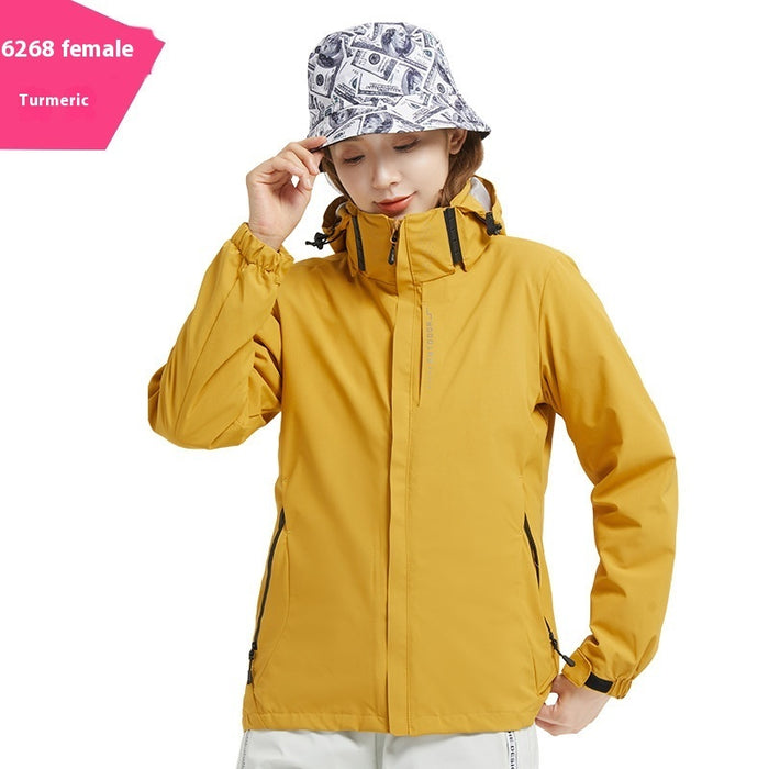 Chaqueta Shell Conjunto de dos piezas Abrigo Forro polar Extraíble Impermeable