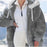 Autumn And Winter Loose Plush Zipper Hooded Jacket