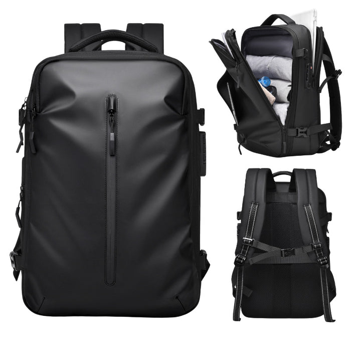 Vacuum-Compression Travel Backpack For Men