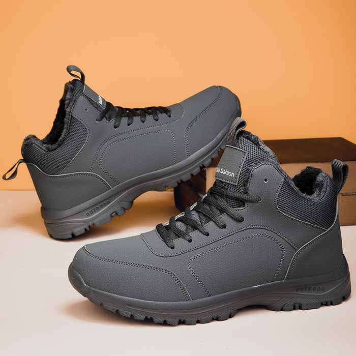 Botas Martin de invierno para hombre, para exteriores, con forro polar, cálidas y casuales para la nieve.