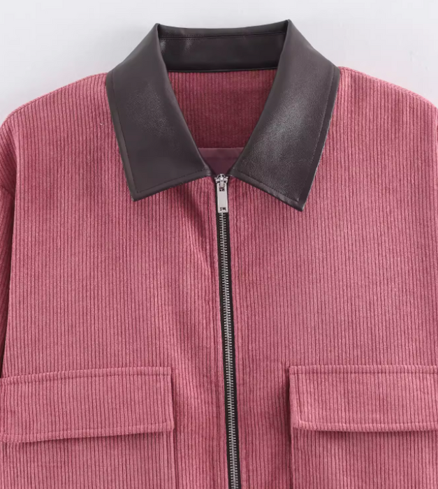Womens Clothing European And American Style Fashionable All-Match 3-Color Corduroy
