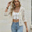 Womens Lace Hooded Cardigan Coat
