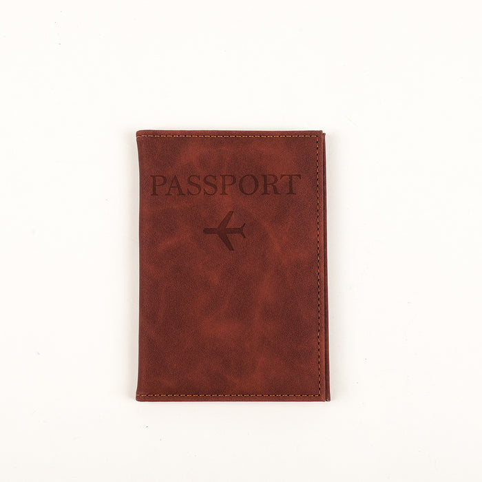 Leather Passport Protective Case With Large Capacity