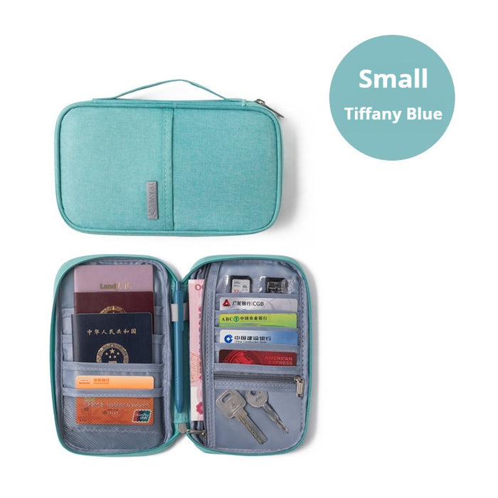 Bolsa portátil para tarjetas de viaje a prueba de agua para avión