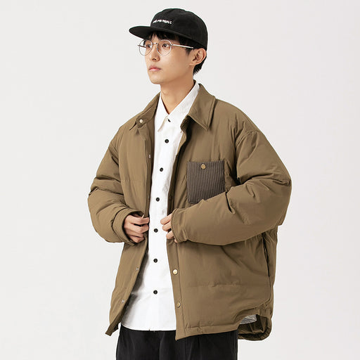 Men's Fashionable Waterproof Light Shirt Down Jacket