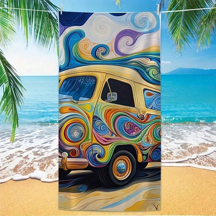 Creative Printing Quick-drying Microfiber Beach Towel