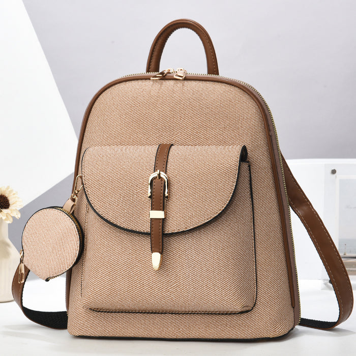 Mochila de viaje multifuncional de un solo hombro para mujer