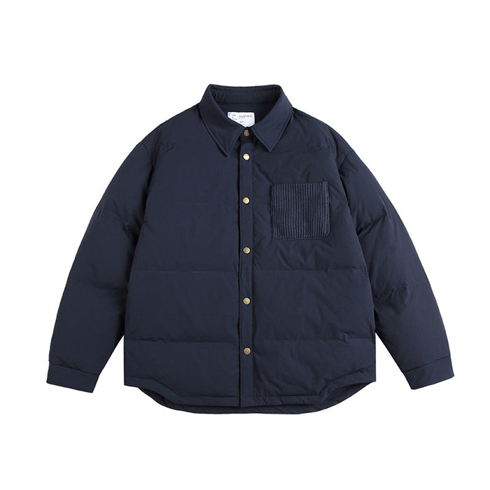 Men's Fashionable Waterproof Light Shirt Down Jacket