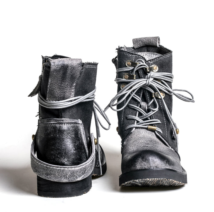 Outdoor Japanese Vintage Shoes Canvas Martin Boots